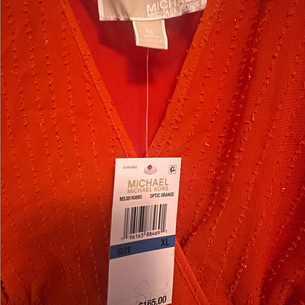 NWT MK Dress in Orange - Picture 3 of 5